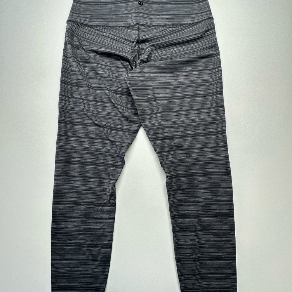 Lululemon Athletica Gray Leggings High-Waisted Stretch - Picture 3 of 4